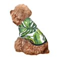 thumbnail image 5 of Haiem Watercolor Green Tropical for Winter Dog Hoodie Sweatshirts with Pockets Warm Dog Clothes for Small Dogs Chihuahua-Large, 5 of 7