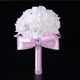 thumbnail image 1 of Xihbxyly Ramo de Novia de Rosas de Cristal, Elegantes Flores de Seda, Asa Envuelta En Satén, Precioso Diseño de Rosas, Decoración para Bodas y Fiestas, Ramo de Novia, Tamaño 25 X 20 Cm., 1 of 3