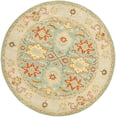 thumbnail image 3 of Safavieh Heritage Giles Oriental Wool Area Rug, Light Blue/Ivory, 10' x 10' Round, 3 of 10