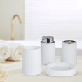 thumbnail image 2 of Juego de accesorios de baño, dispensador de jabón para encimera, vaso decorativo recargable para cepillo de para baño y hogar, para encimera,, 2 of 7