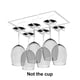 thumbnail image 4 of Matsuzay Soporte para copas de vino Comedor Restaurante Colgador de cocina Debajo del gabinete Copa Estante Reutilizable Ahorro de espacio Cocina y Comedor Blanco, 4 of 6
