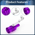 thumbnail image 4 of Unique Bargains Turbo Sound Exhaust Muffler Pipe Whistle Rear Tailpipe XL Car Motorcycle Roar Maker Aluminum Purple 1Set, 4 of 7