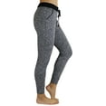 thumbnail image 3 of ToBeInStyle Women's Heathered French Terry Jogger Pants, 3 of 6