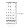 thumbnail image 2 of OULII Hanging Storage Bag Over Door Organizer Bag White Nonwoven Fabric Storage 1 Set, 2 of 7