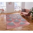 thumbnail image 2 of RUG AND DECOR Newport Collection Modern Abstract Geometric Design Area Rug D. Rose Grey Living Room Bed Room Carpet Alfombras para Sala, 2 of 5