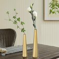 thumbnail image 6 of Vixdonos 10.5/8.5 inch Gold Metal Vase Small Dried Flower Vase Set of 4 Taper Vase for Wedding Table Centerpiece Decorations, Home Decor, 6 of 14