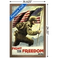 thumbnail image 3 of Call of Duty: WWII - Fight Wall Poster, 14.725" x 22.375", Framed, 3 of 3