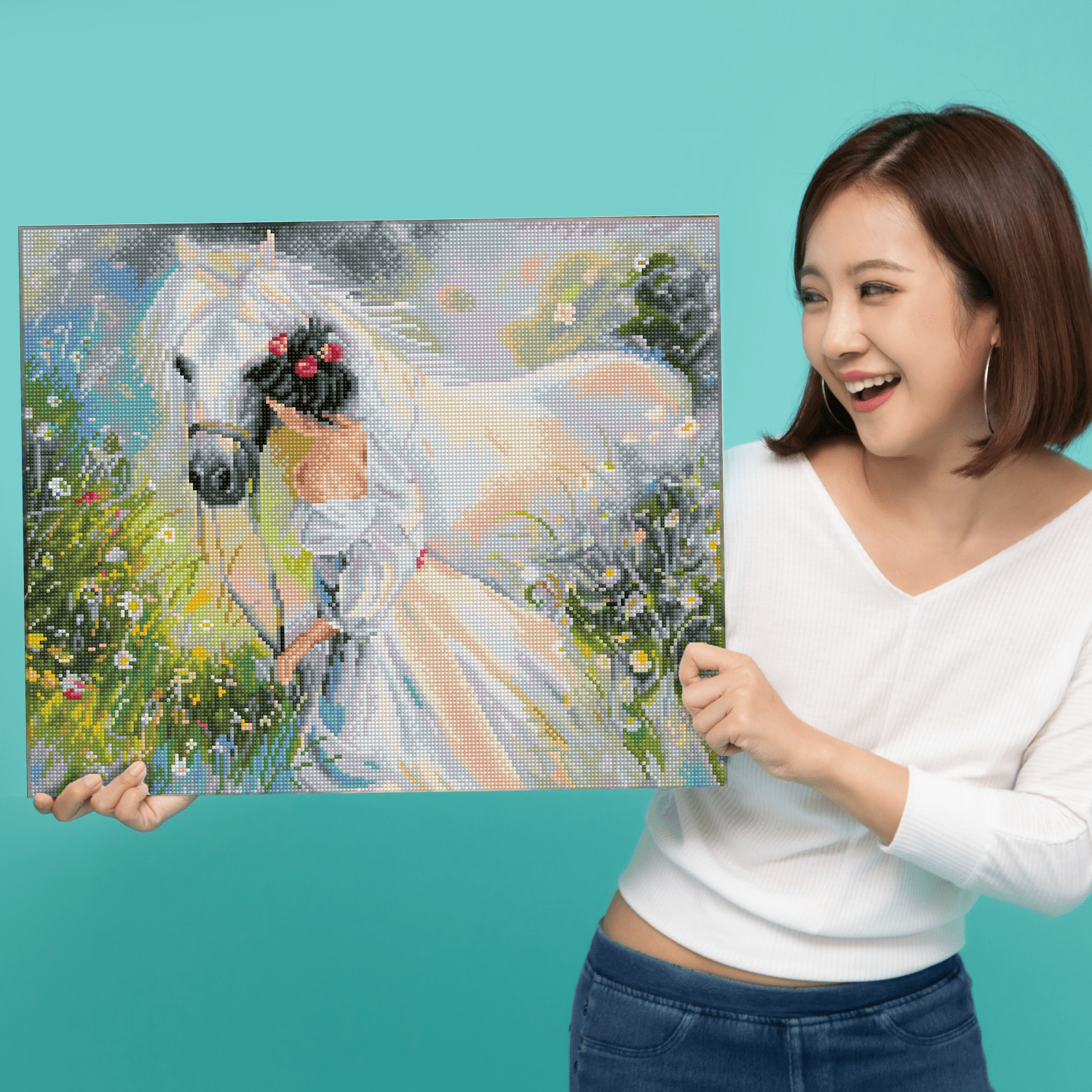 Diamond Dotz Field of dreams Diamond Painting Kits for Adults - Diamond Art Kits a Relaxing Creative Craft Kit with Dotz Gems 16.1x19.7