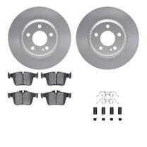 Dynamic Friction Company Rear Geospec Brake Rotors with 5000 Euro Ceramic Brake Pads includes Hardware 4612-63062