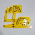 thumbnail image 2 of Yellow Plastic Protractor for Measuring Use with Fine Black Graduations 0° to 180° and ABS Material, 2 of 9