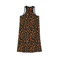 thumbnail image 3 of Blossoming Oranges Racerback Dress in Black, 3 of 4