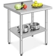 thumbnail image 2 of Sunvasagoo Commercial Stainless Steel Work Table, NSF Certified, Adjustable Shelf, Silver Finish, 2 of 6