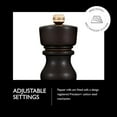 thumbnail image 4 of Cole & Mason London Refillable Spice Mill - Kitchen & Home Accessory - Table Black Pepper Grinder - Pepper Mill with Carbon Steel Mechanism - 5", Chocolate Wood, 4 of 8