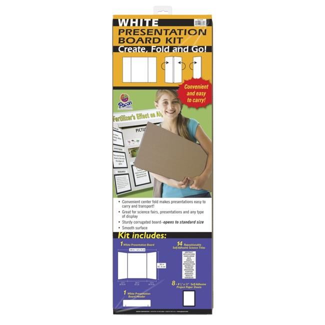 Pacon 1568627 Extra Fold Presentation Board Project Kit