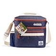 thumbnail image 2 of Acorn Street Dual-Compartment 12-Can Soft Insulated Cooler, Blue, 2 of 9