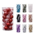 thumbnail image 4 of Christmas Sale! 30-Piece Set Christmas Ball Shatterproof Christmas Tree Decoration Ball Christmas Ball Ornaments Holiday Wedding Party Decoration Ball (6cm), 4 of 6