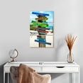 thumbnail image 2 of Elephant Stock Beach Signs Wall Art - Vertical Multi Panel Canvas - Living Room Wall Decor - Places Multi Panel - Beige And Blue Decor By Philippe Hugonnard - 14" x 23", 2 of 4