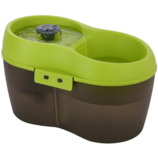 Cat H20 Pet Water Fountain, Lime Green/Transucent Black