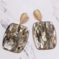 thumbnail image 4 of 51953 Pendientes tipo botón de resina acrílica para mujer, accesorio de joyería femenina, 4 of 6