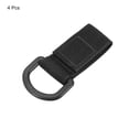 thumbnail image 3 of Unique Bargains Belt Keeper Key Chain, 4 pack D Type Thickening Nylon Strap Key Chain Hook, Black, 3 of 6