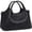 Black, variant on Women Satchels Genuine Leather Top Handle Handbags Large Work Tote Shoulder Bags Crossbody Purses Brown