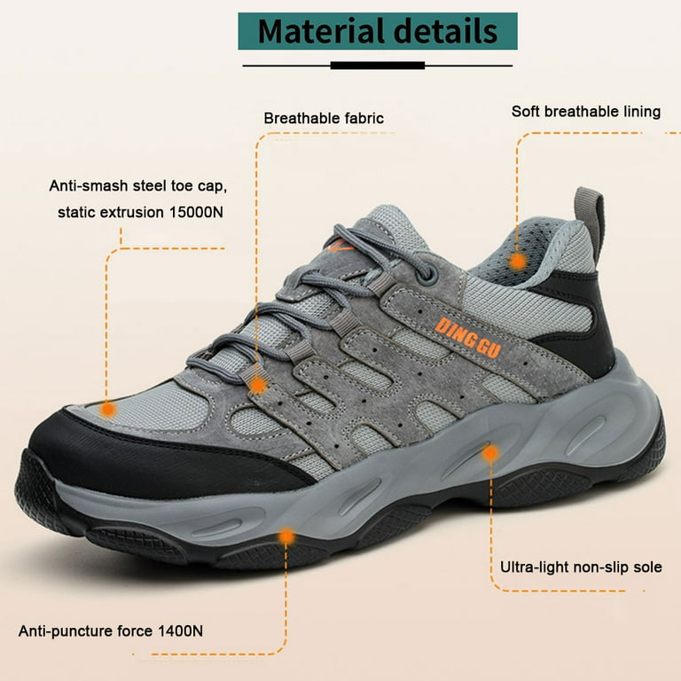 Work Safety Trainers Lightweight Men Womens Breathable Steel Toe