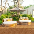 thumbnail image 5 of OverPatio Flooring Interlocking Deck Tiles ,Patio Waterproof Flooring Outdoor For Pool Deck,12"x12"(27 Pcs),Brown, 5 of 8