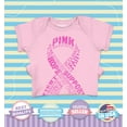 thumbnail image 2 of Shop4Ever Breast Cancer Pink Ribbon Word Montage Baby's Bodysuit Infant Cotton Romper 12 Months Pink, 2 of 5