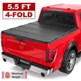 thumbnail image 1 of Open Box Hard Truck Bed Cover 5.5FT 4-Fold for 2015-2025 Ford F150 F-150 On Top, 1 of 7