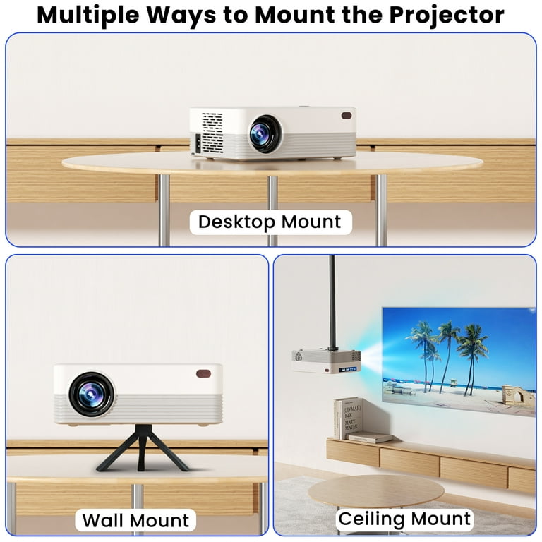 5G WIFI Bluetooth Projector, Native 1080P Projector with 12000LM