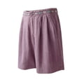thumbnail image 3 of Nkmbld Women's Shorts Summer Casual Elastic Waist Boho Wide Leg Embroidered Beach Vacation Shorts, 3 of 5