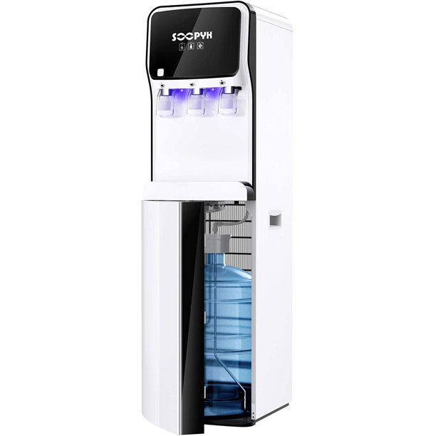 Soopyk Water Dispenser Bottom Load Water Cooler With Self Cleaning For 3 5 Gallon Bottle 3 Temperatures Setting Durable Steel Frame Child Safety Lock Removable Drip Tray For Home Office Walmart Com Walmart Com