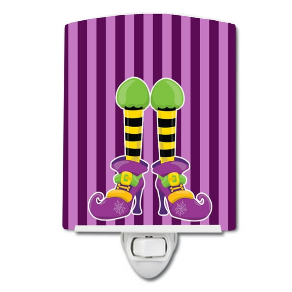 Halloween Witches Legs Ceramic Night Light