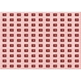 thumbnail image 1 of Ahgly Company Machine Washable Indoor Rectangle Transitional Red Area Rugs, 2' x 5', 1 of 7