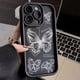 thumbnail image 3 of Funda de silicona con diseño de mariposa y líneas de dibujo para iPhone 15 Pro Max, funda para iPhone 11, 12, 13, 14, 16 Pro Max, Mini X, XS, XR, 7, 8 Plus, 3 of 5