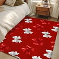 thumbnail image 4 of Area Rug for Living Room, Red White Bow Non-Slip Indoor Large Carpet for Bedroom/Dining Room, Modern Art Watercolor Bowknot Washable Low-Profile Rectangle Floor Mat Runner Rugs - 2.7 x 5 Ft, 4 of 8