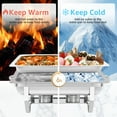 thumbnail image 3 of PRIJESSE 2 Pack 9QT Chafing Dish Buffet Set Rectangular Stainless Steel Buffet Catering Warmer Set for Gatherings Banquets, Buffets, Weddings, 3 of 8
