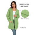 thumbnail image 2 of Gleelist Women's Casual Knit Open Front Cardigan Lightweight Long Sleeve with Pockets, 2 of 7