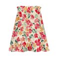 thumbnail image 6 of Levmjia Women Summer Floral Print A Line Skirt High Waist Beach Casual Dressy Polyester Midi Skirt with Drawstring for Vacation, 6 of 6