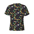 thumbnail image 6 of Vsdgher Snake And Flower Print Men's Dry Fit Mesh Athletic Shirts Moisture Wicking Tennis T-Shirt Tops, 6 of 9