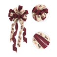 thumbnail image 4 of Large Buffalo Plaid Christmas Bows, Snowflake Christmas Wreath Bow Christmas Tree Ornaments - for Christmas Craft Supplies, 4 of 5