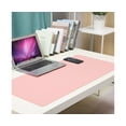 thumbnail image 2 of Double-sided Waterproof Portable Faux Leather Mouse Pad Desktop Mat Table Cover - Sky Blue 60cm x 30cm, 2 of 5
