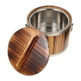 thumbnail image 2 of 1 Set Wooden Rice Bucket Cooking Steamer Kitchen Rice Steamer Rice Storage Container, 2 of 8