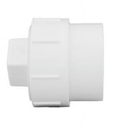 Charlotte Pipe Schedule 40 4 in. Spigot FPT PVC Cleanout Adapter