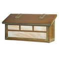 thumbnail image 1 of Americas Finest Lighting AF-3032-NV-HN Double T Horizontal Mailbox, Honey - New Verde, 1 of 1