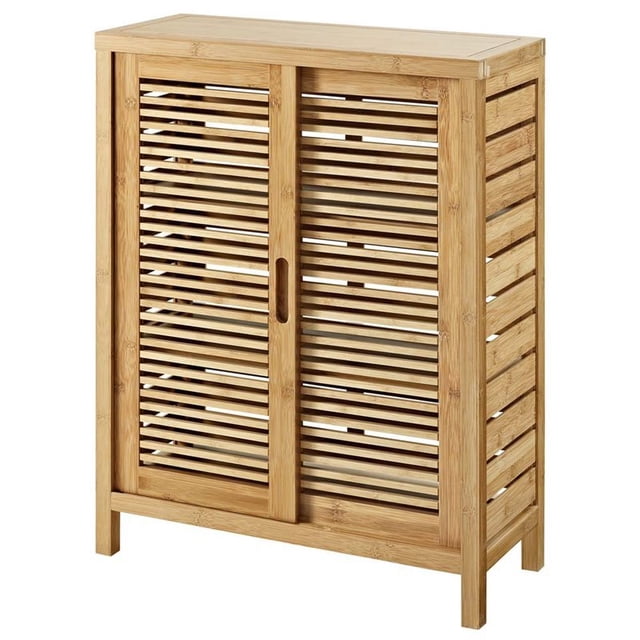 Pemberly Row Armoire à Linge 2 Portes en Naturel
