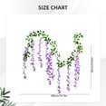 thumbnail image 3 of Wisteria Flower Vines Garland 6.56 Ft Artificial Silk Flowers - Hanging Wisteria String for Wedding, Garden, and Home Decor, Purple, Garland, 3 of 5