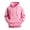 Pink, variant on Men's Pullover Hoodie, Casual Long Sleeve Hooded Sweatshirt with Drawstring & Kangaroo Pocket, Loose Fit Basic Streetwear Hoodies S-2XL