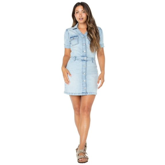 Celebrity Pink Juniors Button up Dress, Women's and Women's Plus