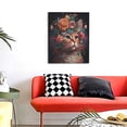 thumbnail image 4 of Rateoe Flower Crown Cat Pattern Decorative Picture – Unique Modern Wall Art, Ready-to-Hang Canvas Print for Home (Vertical), 4 of 6
